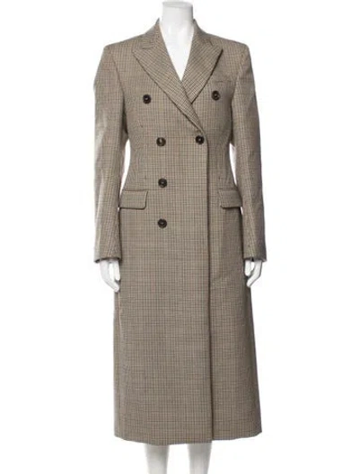 Pre-owned Wardrobe.nyc Virgin Wool Plaid Print Blazer In Neutrals