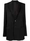 Wardrobe.nyc X Browns 50 Single-breasted Wool Blazer In Black