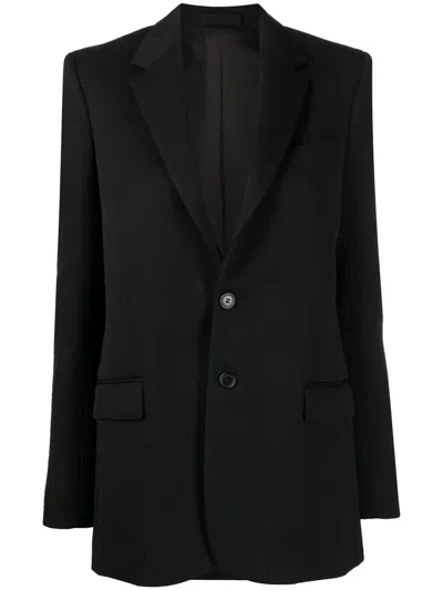 Wardrobe.nyc X Browns 50 Single-breasted Wool Blazer In Black