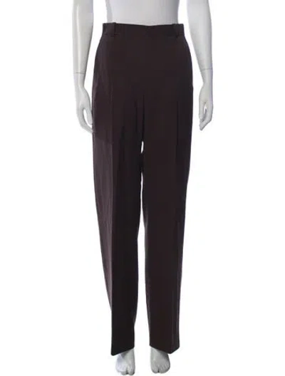 Pre-owned Wardrobe.nyc Virgin Wool Straight Leg Pants In Purple