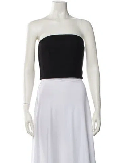 Pre-owned Wardrobe.nyc Virgin Wool Strapless Crop Top In Neutral