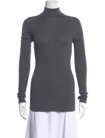 Pre-owned Wardrobe.nyc Virgin Wool Turtleneck Sweater In Gray