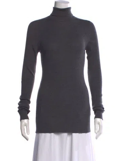 Pre-owned Wardrobe.nyc Virgin Wool Turtleneck Sweater In Gray