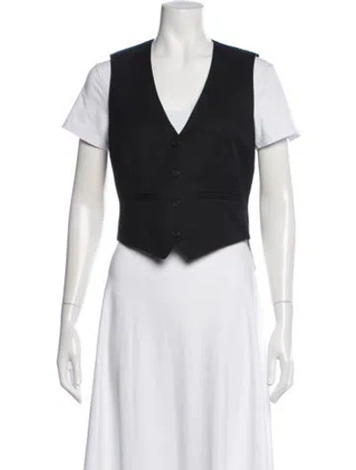 Pre-owned Wardrobe.nyc Virgin Wool Vest In Black
