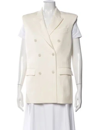 Pre-owned Wardrobe.nyc Virgin Wool Vest In Neutral