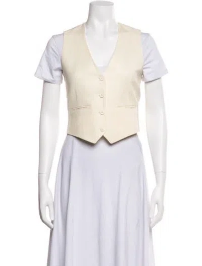 Pre-owned Wardrobe.nyc Virgin Wool Vest In Neutrals