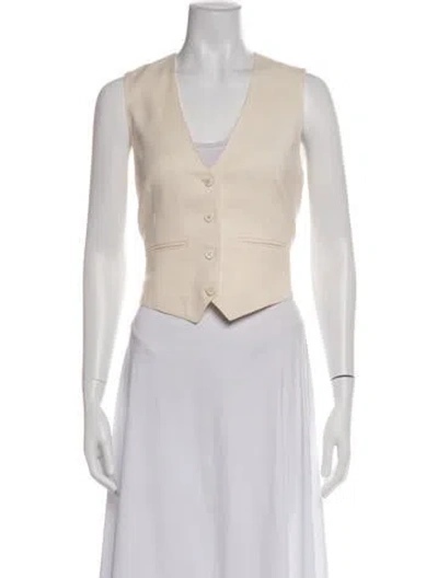 Pre-owned Wardrobe.nyc Virgin Wool Vest W/ Tags In Neutral