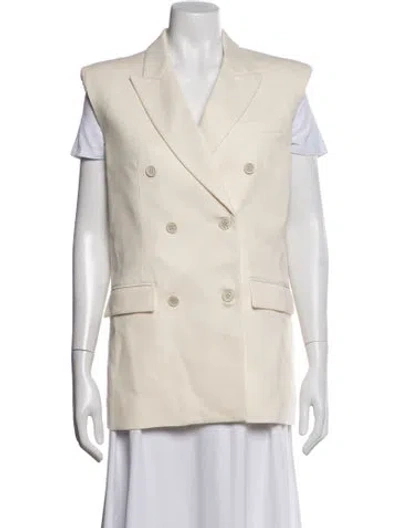Pre-owned Wardrobe.nyc Virgin Wool Vest W/ Tags In Neutrals