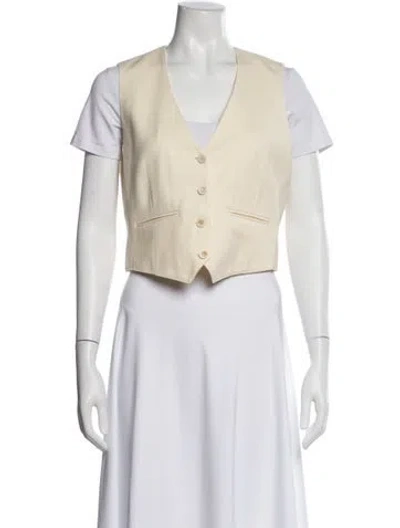 Pre-owned Wardrobe.nyc Virgin Wool Vest In White