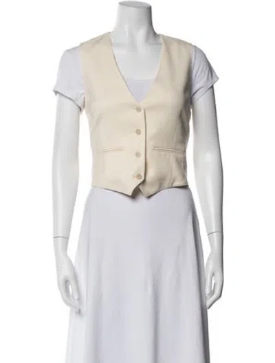 Pre-owned Wardrobe.nyc Virgin Wool Vest In White