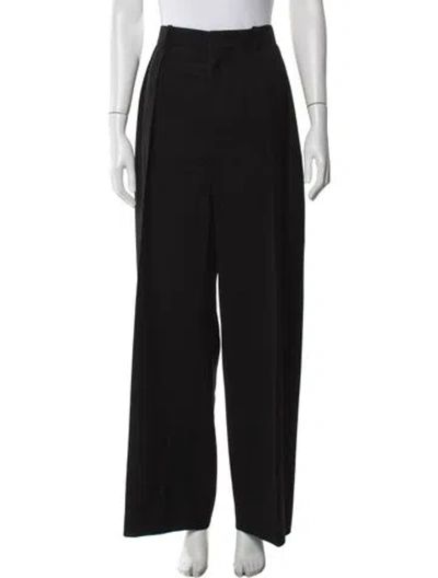 Pre-owned Wardrobe.nyc Virgin Wool Wide Leg Pants In Black
