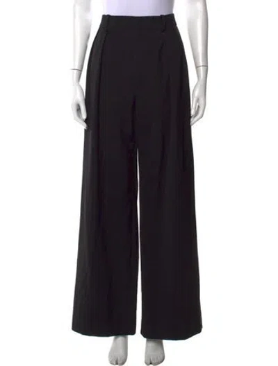 Pre-owned Wardrobe.nyc Virgin Wool Wide Leg Pants In Black