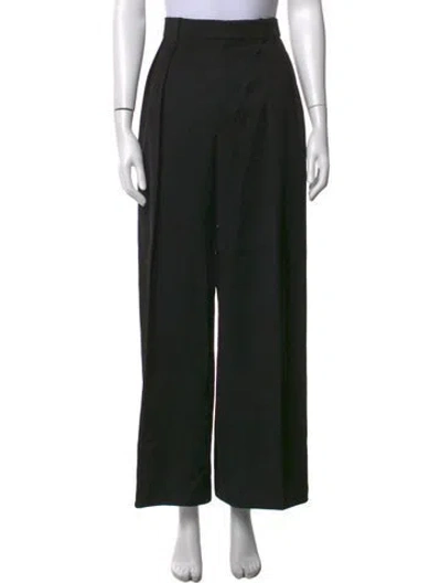 Pre-owned Wardrobe.nyc Virgin Wool Wide Leg Pants In Black