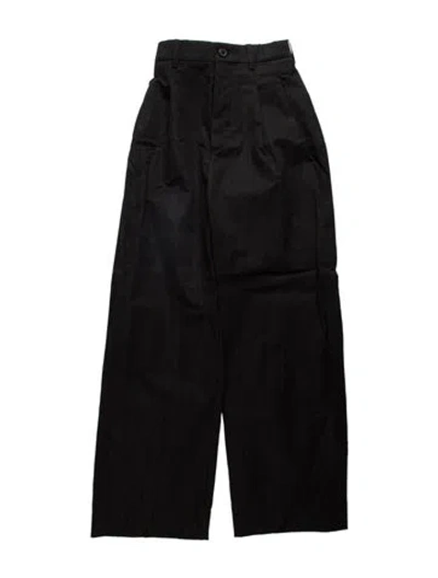 Pre-owned Wardrobe.nyc Virgin Wool Wide Leg Pants In Black