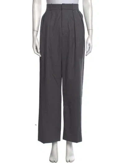 Pre-owned Wardrobe.nyc Virgin Wool Wide Leg Pants In Grey