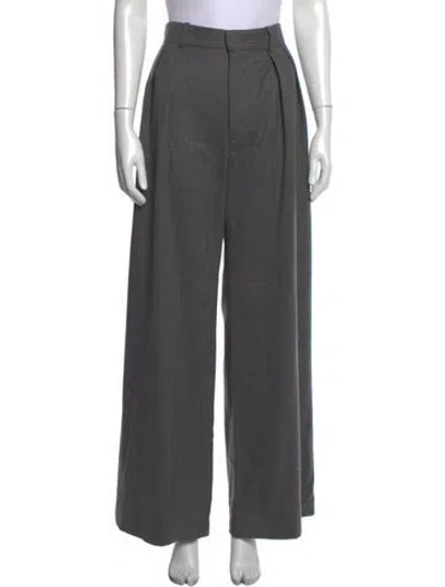 Pre-owned Wardrobe.nyc Virgin Wool Wide Leg Pants In Grey