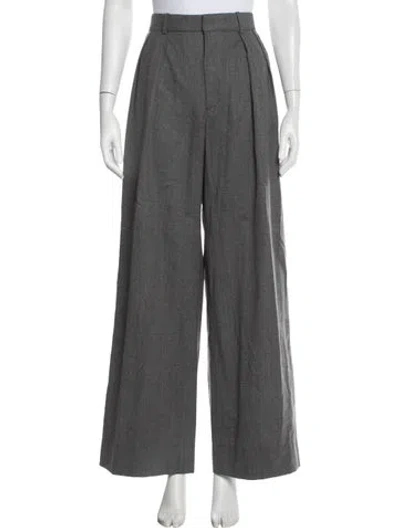 Pre-owned Wardrobe.nyc Virgin Wool Wide Leg Pants In Grey