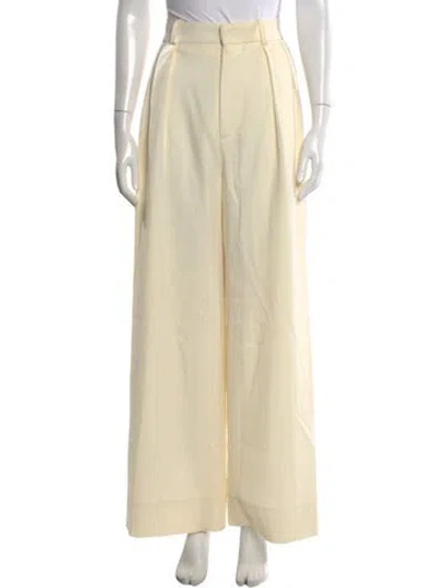 Pre-owned Wardrobe.nyc Virgin Wool Wide Leg Pants In Neutral