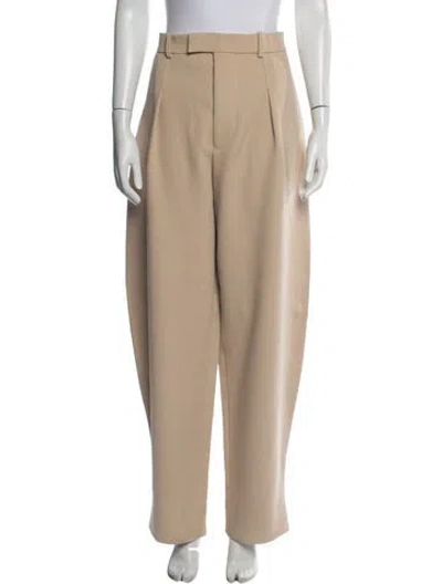Pre-owned Wardrobe.nyc Virgin Wool Wide Leg Pants In Neutrals