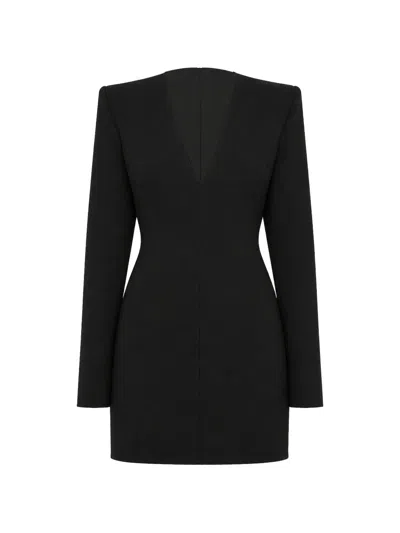 Wardrobe.nyc V-neck Mini Dress In Black