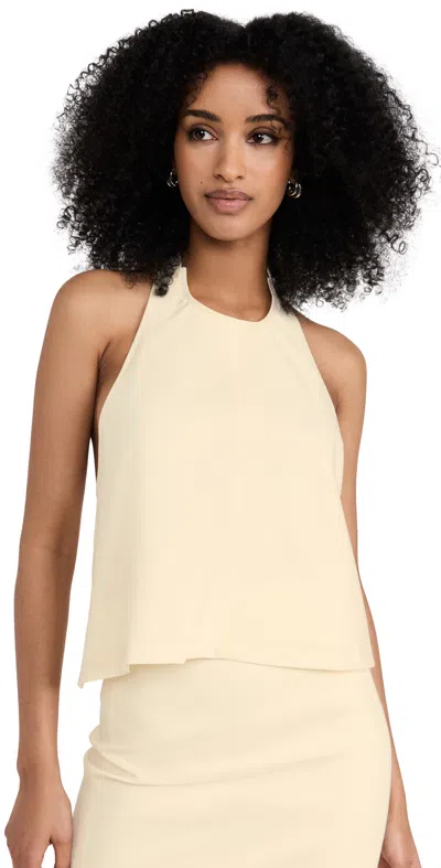 Wardrobe.nyc Bib Blouse In Off White