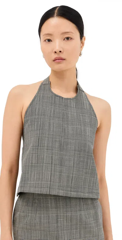 Wardrobe.nyc Wardrobe. Nyc Backless Halter Top Prince Of Wales