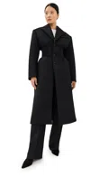 Wardrobe.nyc Wardrobe. Nyc Bonded Single Breasted Coat Black In Black