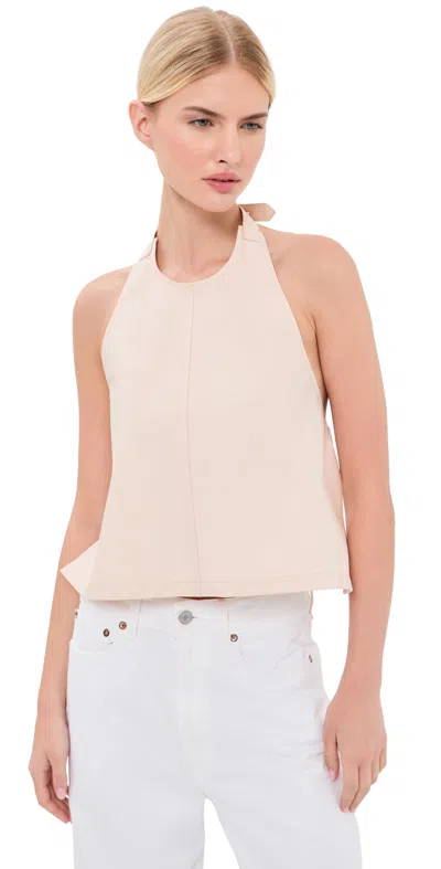 Wardrobe.nyc Wardrobe. Nyc Clean Backless Halter Top Dove In Neutral