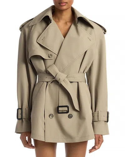 Wardrobe.nyc Wardrobe. Nyc Clean Mini Trench Coat In Brown
