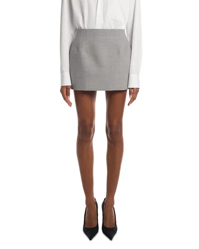 Wardrobe.nyc Wardrobe. Nyc Contour Mini Skirt In Gray