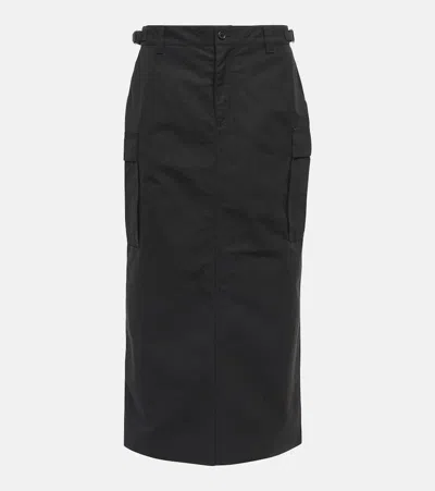 Wardrobe.nyc 'midi Skirt With Cargo Style Pockets' In Black