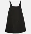 Wardrobe.nyc Mini Poplin Dress In Black