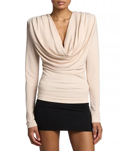 Wardrobe.nyc Wardrobe. Nyc Cowl Neck Top In Pink
