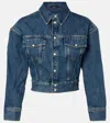 Wardrobe.nyc Wardrobe. Nyc Cropped Denim Jacket In Blue