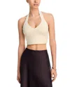 Wardrobe.nyc Wardrobe. Nyc Cropped Halter Top In Neutral