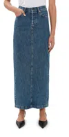 Wardrobe.nyc Wardrobe. Nyc Denim Column Skirt Indigo