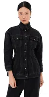 Wardrobe.nyc Wardrobe. Nyc Contour Denim Jacket In Black