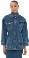 Wardrobe.nyc Contour Denim Jacket In Indigo