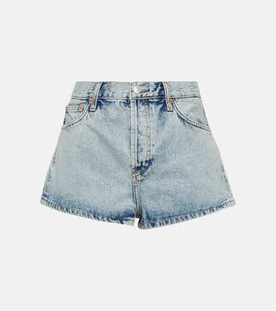 Wardrobe.nyc Denim Shorts In Blue