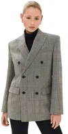 Wardrobe.nyc Grey Checked Blazer In Prince Of Wales