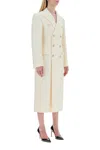 Wardrobe.nyc Double-breasted Maxi Coat In White