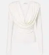 Wardrobe.nyc Wardrobe. Nyc Draped Jersey Top In White