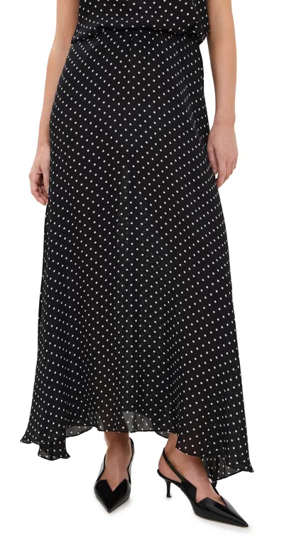 Wardrobe.nyc Wardrobe. Nyc Flared Skirt Black Polka Dot