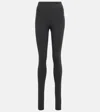 Wardrobe.nyc Wardrobe. Nyc Womens Black Tapered High-rise Stretch-woven Leggings L In Black