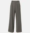 Wardrobe.nyc High-rise Wool Wide-leg Pants In Black