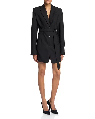 Wardrobe.nyc Wardrobe. Nyc Light Tailored Shirt Dress In Black