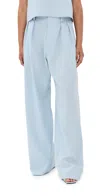 Wardrobe.nyc Wardrobe. Nyc Low Rise Trousers Ice Blue In Ice Blue