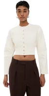 Wardrobe.nyc Wardrobe. Nyc Matte Cardigan Off White In Off White