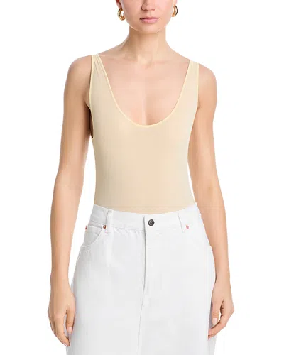 Wardrobe.nyc Wardrobe. Nyc Mesh Lemon Tank Bodysuit In Neutral