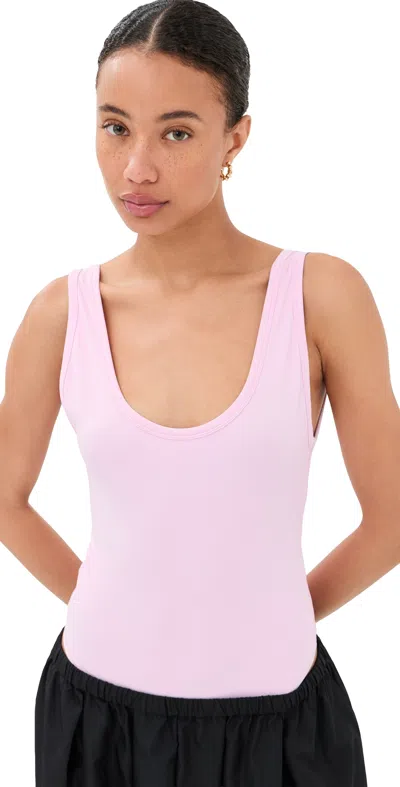 Wardrobe.nyc Wardrobe. Nyc Opaque Scoop Bodysuit Baby Pink